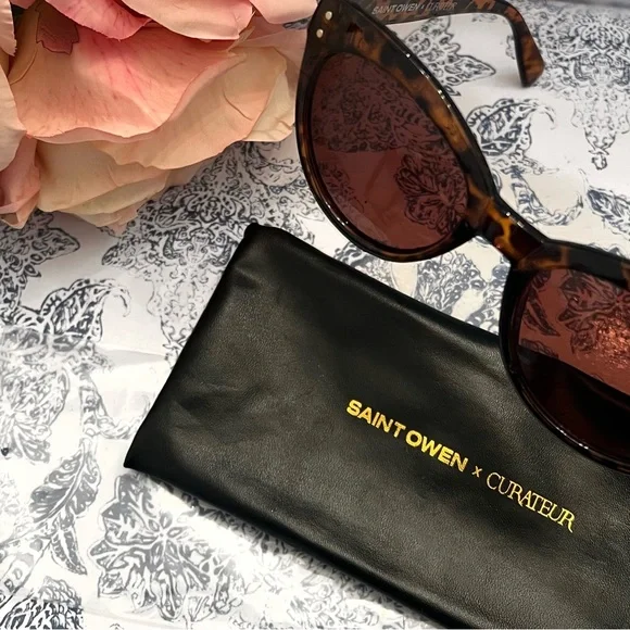 NWT SAINT OWEN X CURATEUR WYLDE Tortoise Shell Sunglasses